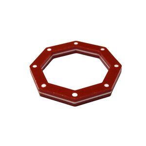 Red and White Bangle Bracelet | Statement Bracelet